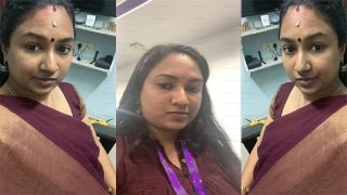 Tamil Office working Aunty Boobs And Fuck